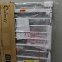 Baby Gate No Drilling, 29"-40" Auto Close Dog Gate Indoor for Doorways & Stairs, Pressure Mounted Adjustable Pet Gate, Easy Walk Through Child Gate for Children & Pets Stroller Friendly, White (29-40"Wide, 28"Tall)