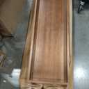 MAONAME Extra Large Ottoman Tray, 36 x 12 Inches Black Walnut Wooden Tray
