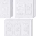 Wakhow 20 Pcs Wall Insulation Outlet Insulators Draft Sealers, 20 Pack Electrical Outlet Insulation Pads, EVA Foam Gasket for Wall, Light, Switch Socket Cover Compatible with Duplex Toggle Rocker