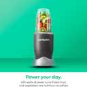 Nutribullet Personal Blender, Shakes, Smoothies, Food Prep, and Frozen Blending, 24 Ounces, 600 Watt, Dark Gray, NBR-0601WM