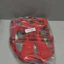 DALIX Clear Backpack Bags Smooth Plastic in Red