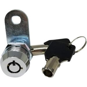Admiral Locks Tubular Cam Lock, Keyed Alike Removable Key RV Compartment Storage Lock Cabinet Locks (5/8 Inch 90, Chrome Pack of 3)
