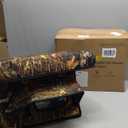 Weatherproof Heated Cat House for Outdoor in Winter, Heated Cat Bed Kitty Shelter with Cat Heating Pad, Insulated & Safe Escape Door, Warm House for Outside Stray Cat (Leaf Color, 12"x16"x16")