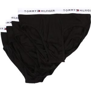 Tommy Hilfiger Men's Cotton Classic 4-Pack Brief (Black)