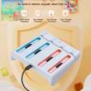 2 x Kinwin Charging Dock for Nintendo Switch 2/1/OLED for Joy-con, Magnetic Charger Station for Joycon 2, Stand Accessory for Switch 2/1/OLED