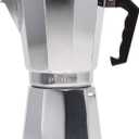 Primula Classic Stovetop Espresso and Coffee Maker, Moka Pot for Italian and Cuban Caf Brewing, Greca Coffee Maker, Cafeteras, 12 Espresso Cups, Silver
