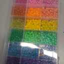 Gionlion 4200Pcs Pony Beads for Bracelet Making Kit, 48 Colors Kandi Beads Bracelet Kit, 2500PCS Rainbow Candy, 1700PCS Friendship Letter Bead with 20 Meter Elastic Strings for Jewelry Making