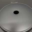 iDesign Freestanding Bathroom Toilet Paper Storage Holder with Lid for 3 Extra Rolls, Silver