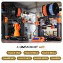 Prusa I3 MK4 MK3 MK3S+ Core One PEI Build Plate Double Sides Fine Powder Textured 3D Printer Platform Flexible Removal Spring Steel Sheet, 254x241mm/ 10x9.5inch
