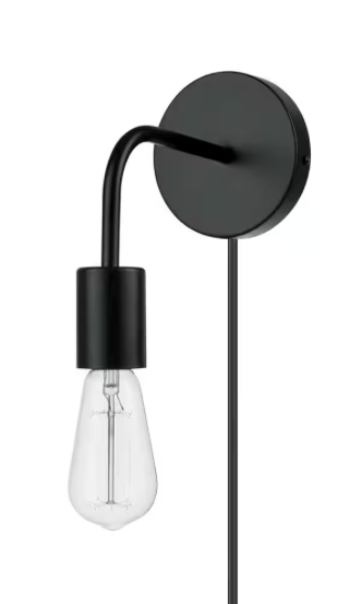 Globe Holden PlugIn Wall Sconce 2 In 1