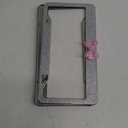 2 Pack Bling License Plate Frame，Handcrafted Bling Rhinestone Premium Stainless Steel License Plate Frame，14 Facets Clear Color Rhinestone Crystal (Silver&Pink-Bow)