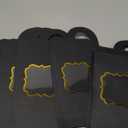 Megitzuu 40PCS Fathers Day Wine Bottle Box with Window, Kraft Paper DAD Gifts Hanging Treat Mini Charcuterie Boxes Hanger Candy Box for Party (Black)