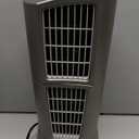 Lasko Wind Tower Platinum Compact Desktop Fan for Home with 3 Speeds, Widespread Oscillation, 14", Gray, 4910