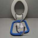 Mobo Medical Elongated Raised Toilet Seat W/ Padded Handles, 3.5" Lift