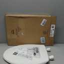 Bemis 7300SLEC Slow Close Toilet Seat, Easy Clean Hinges and Durable Plastic Seat, Made in USA, Elongated, White