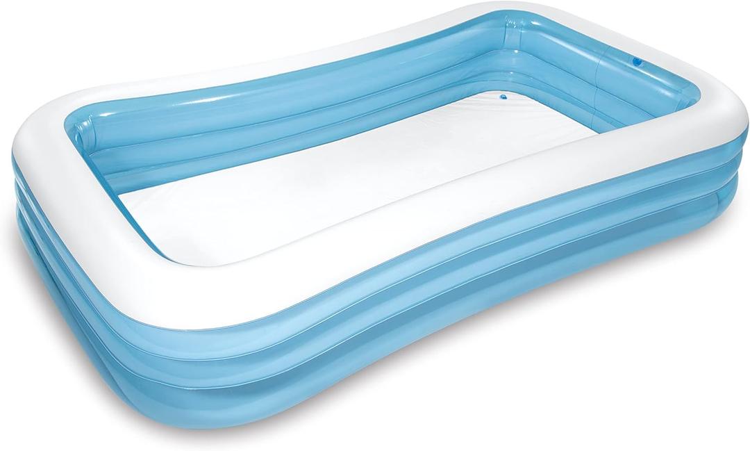 INTEX 58484EP Swim Center Inflatable Family Pool: 277 Gallon Capacity  120" x 72" x 22"  Blue