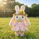 Lanynne 17cm Ornaments Clothes Set, Outfit Stylish Summer Holiday Fashion Ornaments Dress Shoes and Hat, Adorable Outfit Set Clothes Only No Doll (Pink Princess Style)