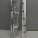 MyGift 3 Tier White Metal Over The Door Bathroom Towel Rack, Small Space Extra Storage Towel Bar Hanger