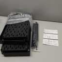 SPACEKEEPER Storage Cart 4-Tier, Bathroom Rolling Cart Utility Storage Organizer Shelf Mobile Shelving Unit for Kitchen Living Room Bathroom Laundry Room & Dressers, Black