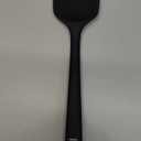 DI ORO Seamless Series Silicone Spoon Spatula - BPA Free Pro-Grade Non-Stick 600F Heat-Resistant Rubber Spoonula - Versatile Silicone Kitchen Scraper Utensil for Baking and Cooking (Black)