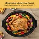 Crock-Pot 7-Quart Manual Slow Cooker, Family Size Serves 8+ People & Fits 6-lb Roast, Removable Stoneware with Warming Setting, Dishwasher Safe for Easy Cleanup, Stainless Steel