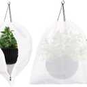 Abimars Thicker Plant Covers Freeze Protection Jacket 2.36 oz/yd, 2'x2' Reusable Winter Plant Covers with Drawstring & Zipper, 2 Pack Light, Porous Fabric for Plant Breathing