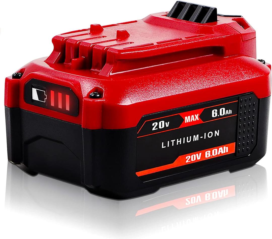TenHutt Upgrade 20V 6.0Ah Replacement Battery for Craftsman 20V Battery V20 Lithium Ion Battery for CMCB205 CMCB204 CMCB206 CMCB202 CMCB201 20V Cordless Power Tools