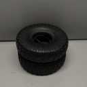 Set of 2 4.10/3.50-4 Tire and Inner Tube, Premium Rubber Wheelbarrow Replacement Parts for Hand Truck Lawn Mower Dollies Wagon Dolly Trailers Go kart