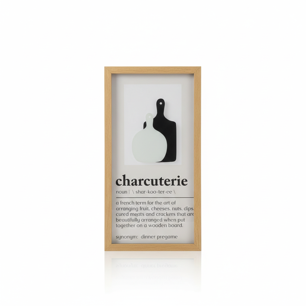 DI CA 10×19 charcuterie art on glass art