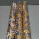 3 x CiCiwind 15.5"393.7" Peel and Stick Wallpaper Vintage Peacock Contact Paper Removable Self Adhesive Wall Paper Mustard Ginger Wallpaper for Bedroom Living Room Decoral Cabinets