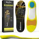Bukihome Running Shoe Inserts for Women & Men, Lightweight Running Insoles with Heel Cushion for Hiking, Walking, Standing All Day-Relief Plantar Fasciitis Foot PainMen 8.5-9.5|Women 10.5-11.5-size L