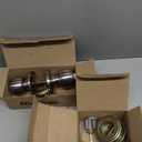 HOSOM Privacy Door Knob with Lock, Interior Door Knob for Bedroom and Bathroom, Keyless Doorknob with Round Ball, Satin Nickel Door Knob Lock, Interior Door Handle (1 Pack)