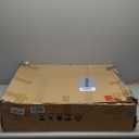 Solid Wood Dining Chair, Mid Century Dining Chair, Upholstered PU Leather Chair with Wide Curved Backrest, Chair for Dining Room, Kitchen, Walnut Finish (1-Pack)