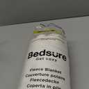 Bedsure GentleSoft Sherpa Fleece Throw Blanket for Couch  Thick & Cozy Christmas Blanket for Winter, Non-Heated, Soft Fuzzy Plush Throw Gifts for Women and Men, Grey, 50x60 Inches