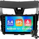 10.1 Inch WiFi 6 IPS Touchscreen Android 12 Bluetooth 5.4 Car Stereo for Nissan Altima with Wireless CarPlay & Android Auto 2+32GB Car Radio, Support GPS, FM Radio, Backup Camera, SWC,Dual USB