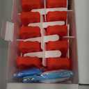 Miaowoof Homemade Popsicle Molds, 10-Cav Non-BPA Silicone Ice Pop Maker, with 50 Sticks, 50 Bags, 10 Reusable Sticks, Funnel, Brush and Ice Pop Recipe (Red)