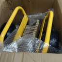 Heavy Duty Panel Dolly Slab Dolly Two Comfortable Handles 10 Inch Solid Rubber Tires Supports Up to 1000 Pounds All Terrain Movement Ideal for Heavy Drywall Sheets and Door Material Transport (Yellow)