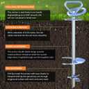 Dog Stake and 45ft Cable, 360 Swivel Runner for Yard, Anchors for Large Dogs up to 150 lbs, Heavy Duty Tie Out for Sand/Beach