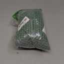 LiveGo Armless Chair Slipcover - Modern Knitted Jacquard Office Desk & Accent Chair Cover (Pine Green)