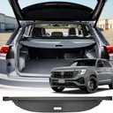Cargo Cover Compatible with VW Volkswagen Atlas Cross Sport 2025 2024 Accessories 2023-2020,Carbon Fiber Texture Retractable Trunk Cover Organizer Security Shade Tonneau Cover(Not for Atlas)
