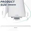 2 Pcs 1-3/4 x 36 U Shaped Aluminum Door Bottom Sweep with Drip Cap Screw-on Weatherstrip Draft Stopper for Exterior, Front, Bottom of Door (Silver)