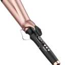 YEEGOR 1 1/2 inch Curling Iron,Extra Long Barrel Culing Wannd,100-240V Dual Voltage Hair Curler for Big Wave Curls,12 Temps
