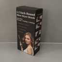 Round Hair Blow Dryer Brush - 1.2 Inch Ceramic Barrel Hair Dryer Brush for Short/Middle Hair, One Step Drying, Volumizing, Straightening and Styling, Negative Ionic Dryer Brush (Black-Golden, 1.2)