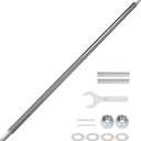 Heavy Duty Steel 44" Go Kart Live Axle Kit 1" Diameter 3/4" Step Down 3/4-16" Fine Thread Ends 1/4" Keyway Replacement for Go Kart Cart ATV Quads Dune Buggies Powersports Parts