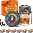 Electric Whiskey Smoker Kit with Adjustable Smoke Control (060s), Cocktail Smoker Kit with 6 Wood Chips, No Butane Needed, Old Fashioned Smoker Kit, Bourbon Gifts for Men, Wood Grain