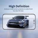 Ambison [2 Pack Matte Glass Screen Protector Compatible for iPhone 16 Pro, Dynamic Island Compatible/Anti-Glare [No Bubbles] Install Frame/Smooth as Silk, iPhone 16 Pro 6.3inch 2024