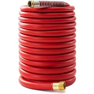 5/8" Garden Hose 150ft, -40 To 190 Hot/Cold, Heavy Duty,Flexible, 300psi Working, 1000psi Burst, 3/4" Brass Fittings with Hose Protector Coil Spring for Outdoor,Yard, Farm