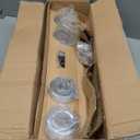 Kichler Winslow 30" Vanity Light in Brushed Nickel, 4-Light Transitional Bathroom Light with Clear Seeded Glass. (30" W x 9.25" H), 45887NI