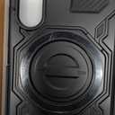 Vaki for Samsung Galaxy S25 Case with Tempered Glass Screen Protector, Heavy Duty Military Grade Shockproof Protective Cover 360 Ring Magnetic Kickstand Armor Cell Phone Case for Samsung S25 (Black)