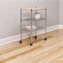 Scotch Caster Cups, Round Hard Brown 1-11/16in 4pk, Chair Leg Floor Protectors, Furniture Pads for Hardwoods Floors